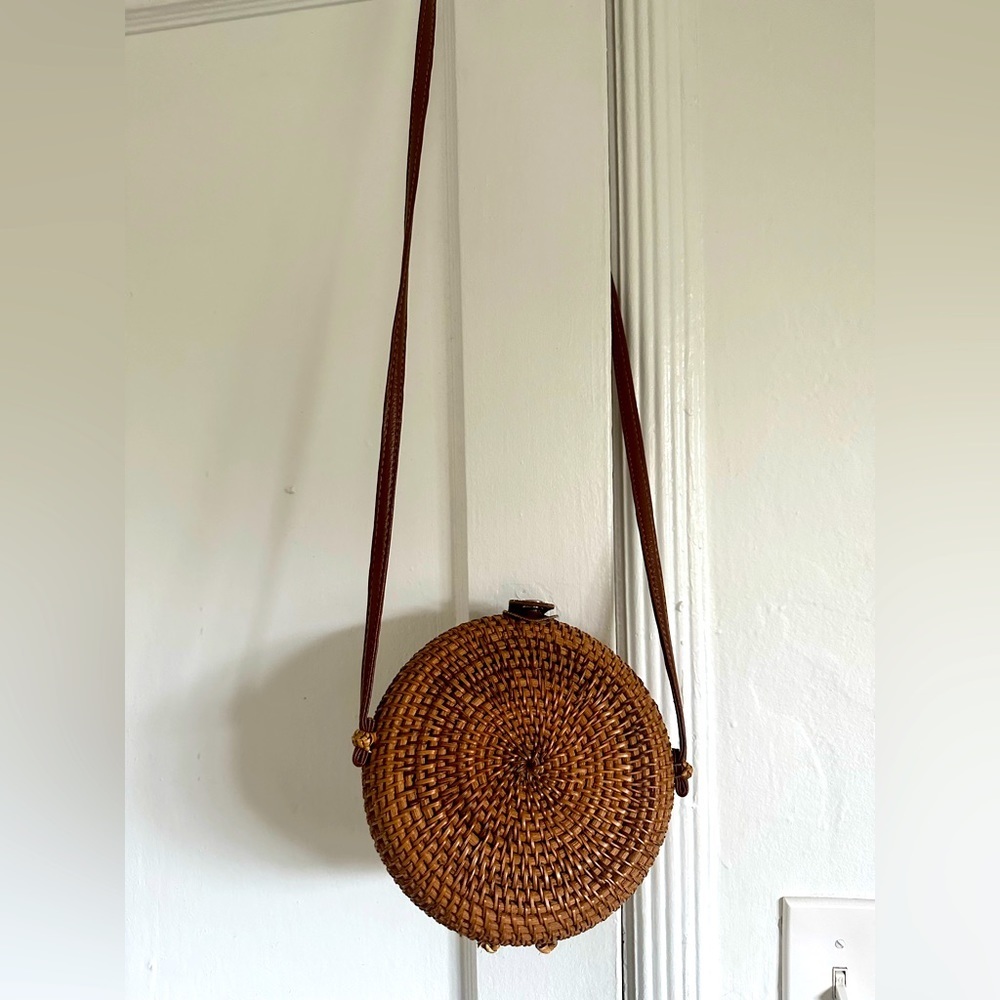 Princess Polly Rattan Woven Shoulder Bag Purse